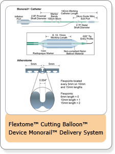 Flextome™ Cutting Balloon™ Device Monorail™ Delivery System